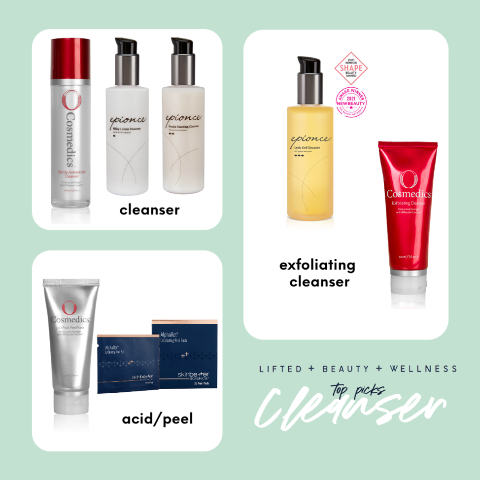 Lifted's top cleanser picks