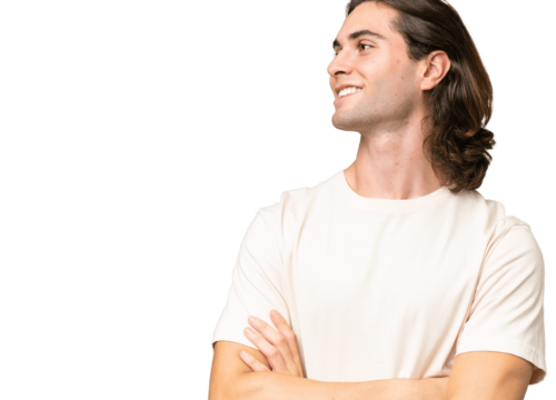 Photo of a man with a full head of hair